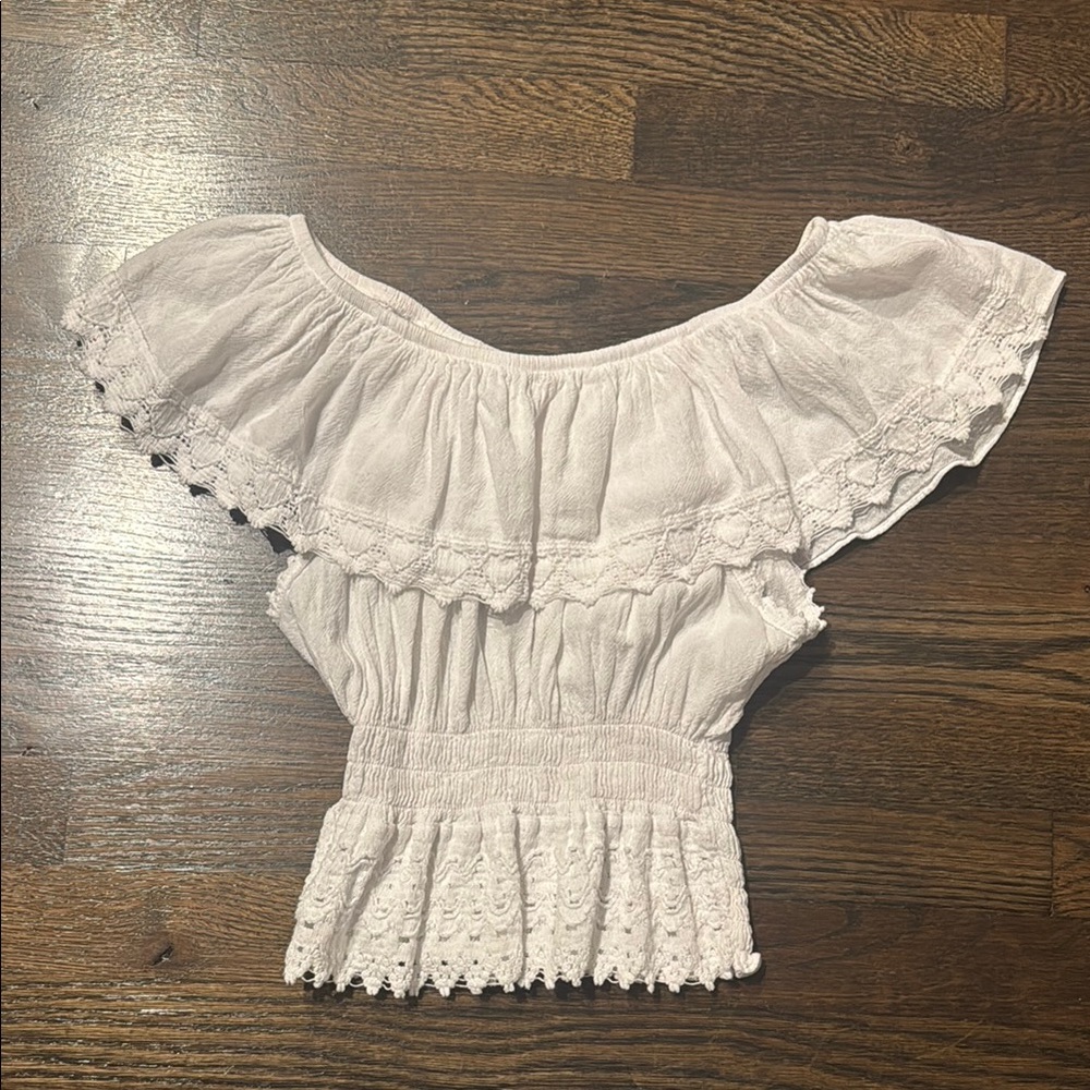 Elegant Off-Shoulder White Top